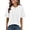 #White, variant on Women Oversized T Shirts Short Sleeve Summer Casual Loose Top Basic Tee with Pocket