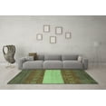 thumbnail image 3 of Ahgly Company Indoor Rectangle Abstract Turquoise Blue Modern Area Rugs, 3' x 5', 3 of 4