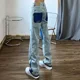 thumbnail image 4 of Pantalones vaqueros de hip hop para hombre, pantalones vaqueros rectos con estrellas unidas para hombre, pantalones casuales con gráficos, nuevos en lujo, tallas grandes, moda coreana Xs, 4 of 5