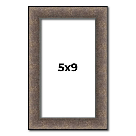 5x9 IN Frame Silver Real Wood Picture Frame Width 1.25 Inches | Interior Frame Depth 0.5 Inches |