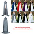 thumbnail image 3 of Capa de Halloween Con Capucha Terciopelo Brujas Princesa Muerte Cabo Largo Traje de Niños Adultos Co Abanopi 80, 3 of 7