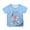 Sky Blue, variant on Graphic Tees for Girls: Short Sleeve Crewneck Tops 5-14 Years Comfortable & Casual for Everyday & Party Wear