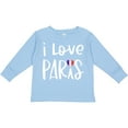 thumbnail image 3 of Inktastic I Love Paris French Flag Heart Boys or Girls Long Sleeve Toddler T-Shirt, 3 of 5