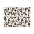 thumbnail image 3 of MKHERT Happy Halloween Flat Icons Window Curtain Kitchen Curtain 26x39 inch,Two Piece, 3 of 3
