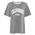 thumbnail image 4 of T-Shirt à Col Rond Imprimé pour Femmes, Coupe Ample, Manches Longues en Spandex, pour Femmes, Filles, Unies, 4 of 5