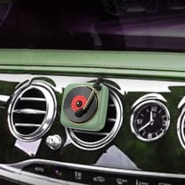 Car Perfume, Phonograph Record Player Design, Air Vent Clip, Retro Decorative Ornament, Reusable & Refillable, Easy to Install, 6 Colors Available, For Car Air Conditioner Vent