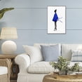 thumbnail image 3 of Stupell Industries Contemporary Girl In Blue Dress Silhouette Gray Framed Giclee Art, 12 x 18, by Simone Elum, 3 of 7