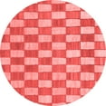 thumbnail image 1 of Ahgly Company Machine Washable Indoor Round Abstract Red Modern Area Rugs, 8' Round, 1 of 4