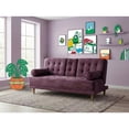 thumbnail image 1 of Sofá Cama Con Portavasos De Velvet Morado Makora Modelo Zambroni, 1 of 10