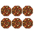 thumbnail image 2 of Disketp Autumn Leaves Funny Coasters,6 Pcs Leather Coasters With Holder, Perfect Housewarming Hostess Gifts,Protect Furniture From Water Marks Scratch And Damage, 2 of 9