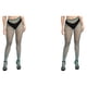 thumbnail image 3 of Jumpingount 1 Pair Fashionable Suspender Pantyhose Socks Comfortable Absorption Tights Fishnet Touch to Hole Breathable Design Sweat Type2 NO2, 3 of 6
