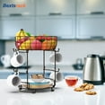 thumbnail image 6 of Bextsrack Multifunctional Coffee Mug Holder,Mug Tree in home 12 Mug Capacity,(Bronze), 6 of 6