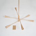 thumbnail image 5 of LNC Mid-century Modern Sputnik Gold Chandelier 6/8-Light Globe Swing Arms Adjustable Pendant for Dining room 6-Light 6 6-light D31"*H72.5" Painted, 5 of 5