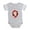 Heather Gray, variant on CafePress - Heart Splat - Cute Infant Baby Football Bodysuit