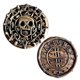 thumbnail image 3 of Moneda de pirata de plástico para niños, decoración de fiesta de cumpleaños, boda, Tesoro falso, regalo, recuerdo, 5/10 unidades, 3 of 4