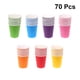 thumbnail image 3 of 70 vasos desechables de papel de color sólido, gruesos, para fiestas navideñas, suministros de bricolaje (colores variados), 3 of 8