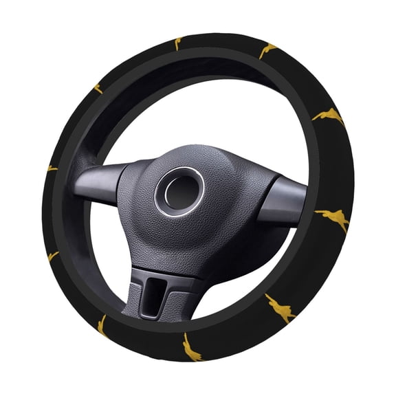 Musical Film Steering Wheel Cover Elastic Stretch Breathable Vehicle Steering Wheel Protector Car Interior Accessories