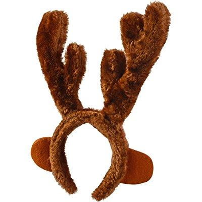 christmas headband - reindeer antlers headband - costume by funny party hats