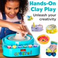 thumbnail image 4 of Faber-Castell Pottery Studio - Kids Pottery Wheel Kit for Ages 8+, Complete Pottery Wheel and Painting Kit for Beginners, 3 lbs of Sculpting Clay and Tools, 4 of 8