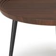 thumbnail image 3 of Simpli Home Clairmont Modern Industrial 30 inch Wide Metal Coffee Table in Cognac, 3 of 11