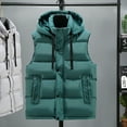 thumbnail image 5 of Durtebeua Men's Lightweight Vest Outerwear Winter Lightweight Packable Zip Up Sleeveless Padded Puffer Vest Z01-Green,M, 5 of 7