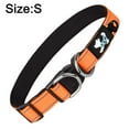 thumbnail image 2 of Dog Collars, Adjustable Pet Collar with ID Tag Ring, Safe and Comfy for Small Dogs orange, 2 of 6