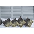 thumbnail image 6 of Ambesonne Retro Throw Pillow Cover 4 Pack, Grunge Empire State NYC, 18", Grey Yellow, 6 of 6