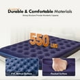 thumbnail image 5 of Honeydrill Queen Size Air Mattress Inflatable Bed, Blow Up Mattress Camping Sleeping Pad, 5 of 7