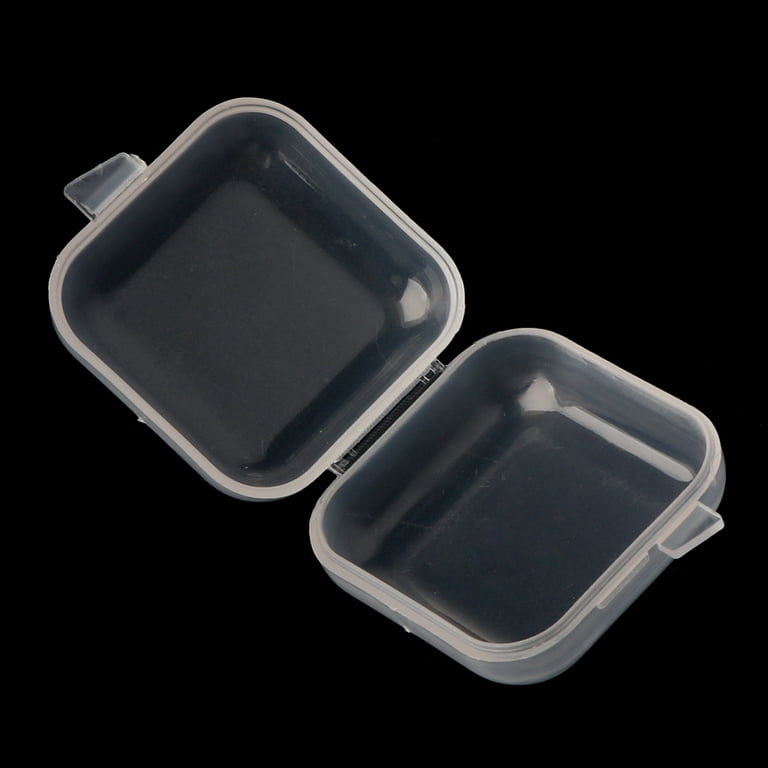20Pcs Square Mini Clear Plastic Storage Containers Box with Lids for Small  Items 