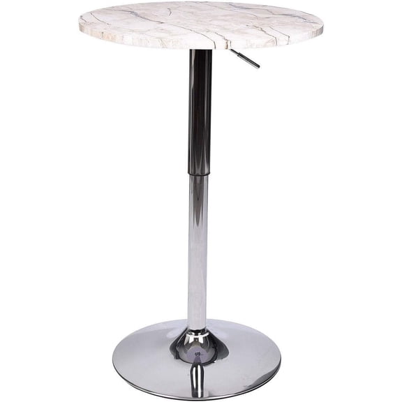 Bar Table Adjustable Height Swivel 360 Degrees Round Tall Cpunter Height Pub Desk