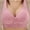 Hot Pink, variant on Sports Bras for Women No Underwire Fashion Non Steel Ring Style Printed Gathered Middle Button Breathable Underwear Daily Bra