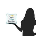 thumbnail image 4 of "Carpe Beachem" Embroidered Cotton Blend Small Petite Mini Accent Pillow 10" x 10", 4 of 5