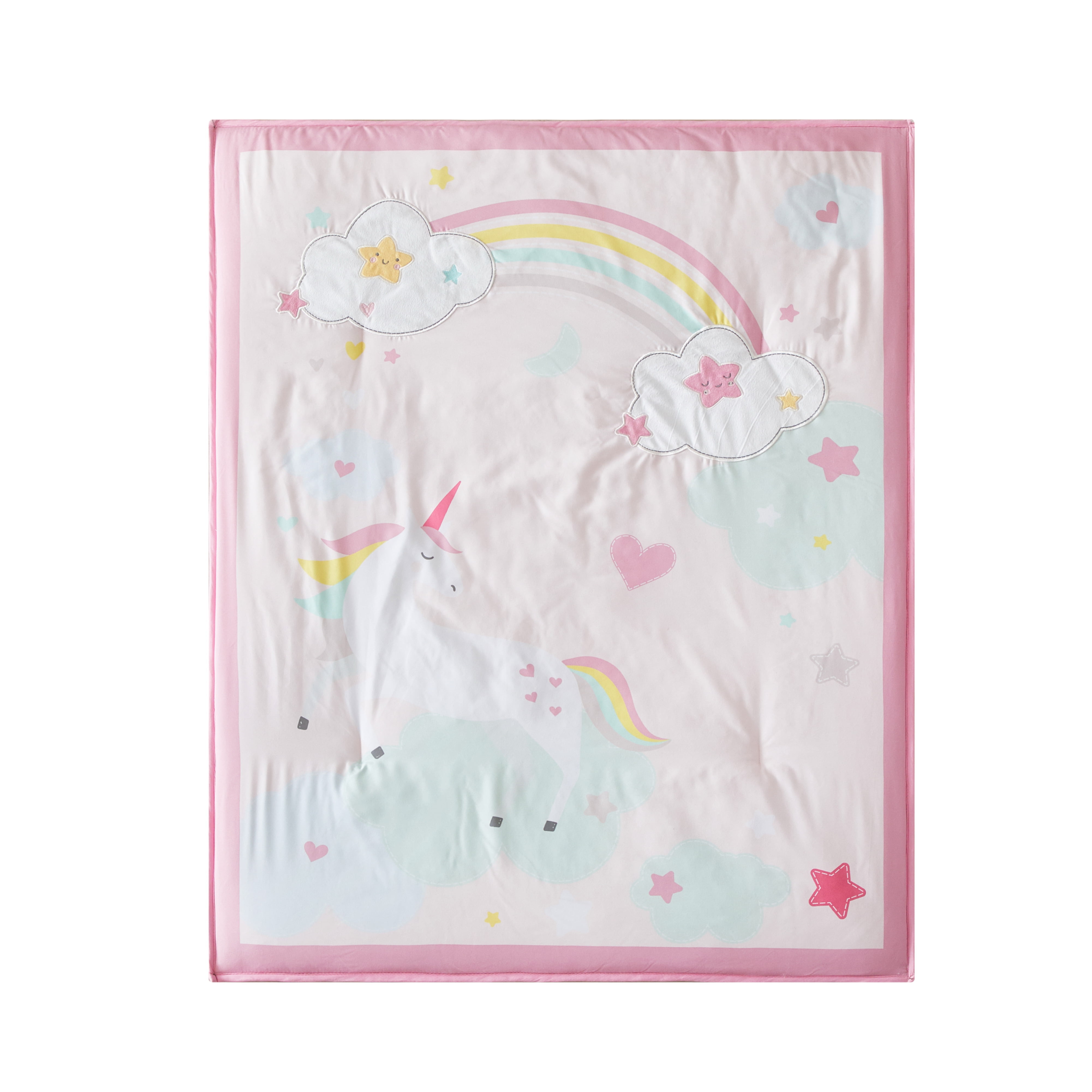 American Kids Rainbow Unicorn Crib Bedding Set