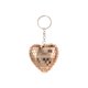 thumbnail image 2 of Llavero de bola de espejo en forma de corazón - Colgante reflectante de bolsa de corazón de melocotón para llaves o bolso, regalo de Navidad mono, 2 of 6