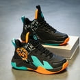thumbnail image 4 of Kid's Basketball Shoes Boys Sneakers Girls Trainers Comfort High Top Basketball Shoes for Boys(Little Kid/Big Kid), 4 of 5
