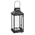 thumbnail image 3 of Giana 16 Inch Lantern, Square Black Stainless Steel Frame, Tempered Glass, 3 of 3