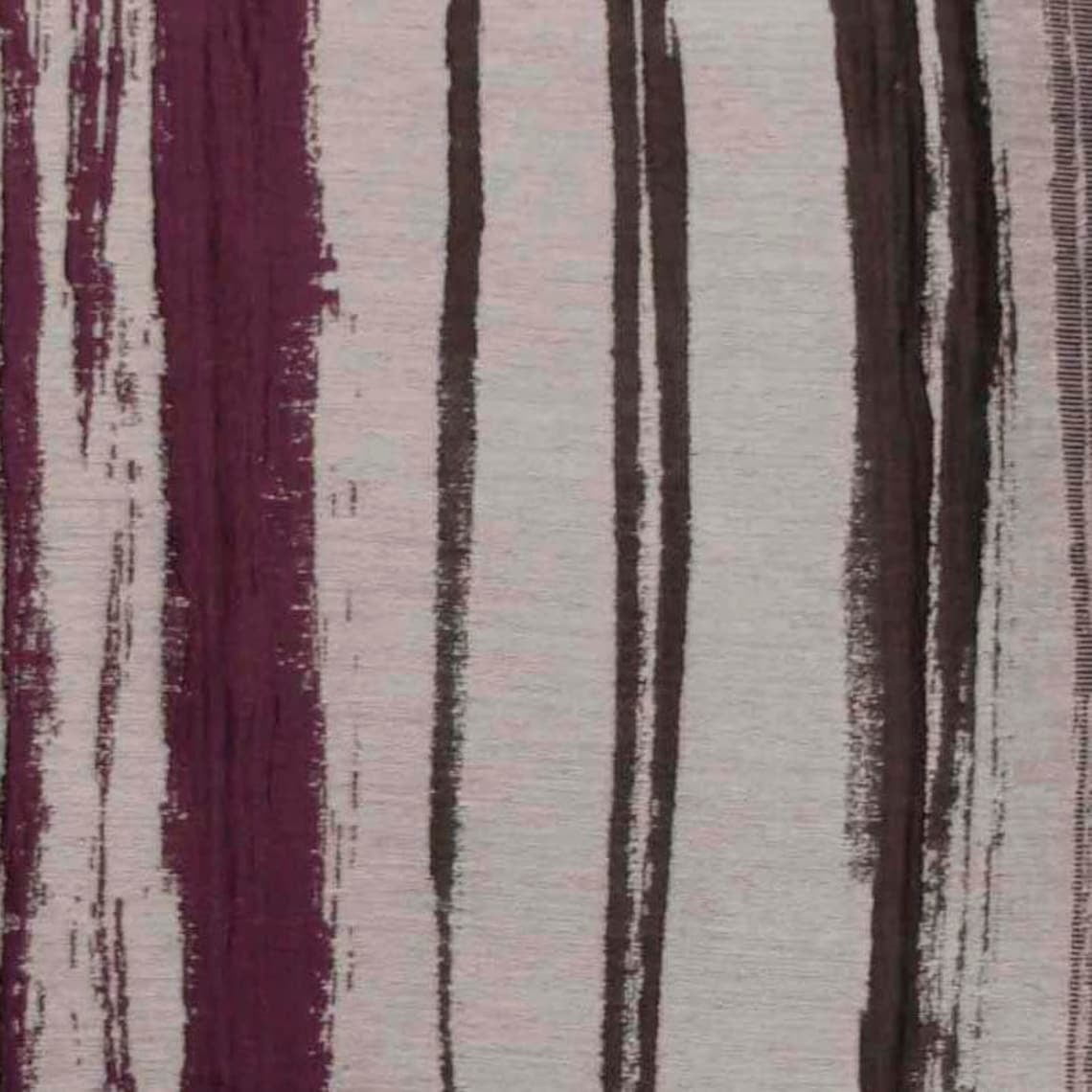 Pillow Case Zip, Purple 12"x12" (30x30 cm) Cushion Cover, Jacquard Silk Abstract Throw Pillow Cover&nbsp;For Sofa, Striped Pattern Contemporary Style - Berry Martini