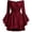 Wine, variant on BRGZLK Women's Corset Dresses Trendy Novel Bell Sleeve Off Shoulder Lightweight Mini Dress Ruffle Hem Comfotable Dresses for Fairy Goth Ren Fair Vacation White