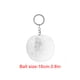 thumbnail image 1 of Llavero Ounissouiy Flexible Fuzzy Ball Blanco 10 cm, 1 of 6