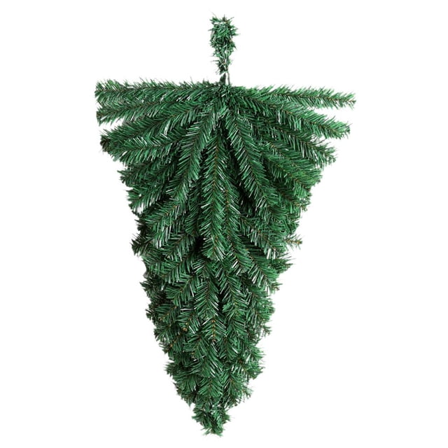 SGACAI Árbol de Navidad al revés Decoración de pared interior Regalo de buena suerte para el hogar ^>