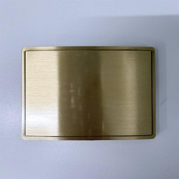 Antique Bronze Plated Rectangle Blank Belt Buckle For Engraving