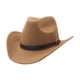 thumbnail image 5 of Sombrero de vaquero enrollable para primavera y otoño, versátil, clásico, para mujer y hombre, informal, de ala grande. Caqui, 5 of 9