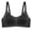Black., variant on HBGVBA Women's Wireless Bras Crewneck Thin Strap Seamless Solid Color Full Coveraged Comfortable Bra