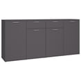 thumbnail image 2 of vidaXL Buffet Gris 63"x14.2"x29.5 Pouces en Aggloméré, 2 of 10
