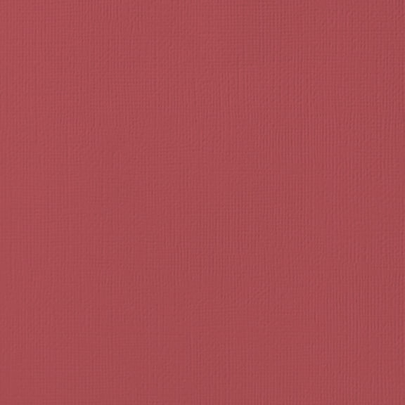 American Crafts 80lb Textured Cardstock 12"X12"-Cranberry