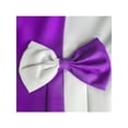 thumbnail image 5 of Girls Dress Color Block Contrast Bow Tie Purple White Party 12, 5 of 6