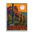 thumbnail image 4 of Stupell Industries Visit Arizona Brilliant Desert Sky Arid Vegetation Graphic Art Gray Framed Art Print Wall Art, Design by David Owens Illustration, 4 of 5
