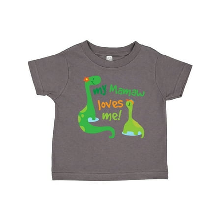 

Inktastic My Mamaw Loves Me Grandson Gift Gift Toddler Boy Girl T-Shirt