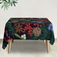 thumbnail image 3 of Ludlz Christmas Tablecloth Dustproof Add Atmosphere Square European Style Creative Printing Table Protector Cover Daily Use, 3 of 8