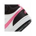 thumbnail image 2 of Nike Court Borough Mid 2 Little Kids' Black/Pink Shoes  size 2 y, 2 of 7